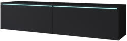 Expedo MENDES D TV asztal, 140x30x33, fekete, LED nélkül (257026)