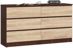 Expedo ROZALIE komód, 138, 4x77x40, wenge/tölgy sonoma (248748)