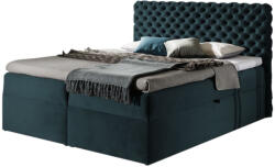 Expedo MARCH boxspring kárpitozott ágy + fedő, 120x200, riviera 87 (222015)