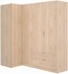 Expedo ESSEN 3 ruhásszekrény, 174x184x91, természetes (260271)