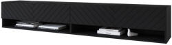 Expedo MENDES A 3 TV asztal, 180x30x31, fekete/jodelka, LED világítással (257037i)