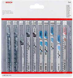 Bosch 10 részes dekopír fűrészlap készlet vegyes felhasználásra (2607011171) - hardtools