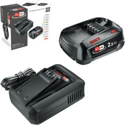 Bosch 18V-os akkumulátor kezdőszett töltővel - 1 x 2, 5Ah