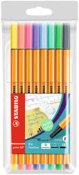 Tűfilc 0, 4mm 8db-os STABILO POINT 88/8 pasztell árnyalatok (88/8-01)