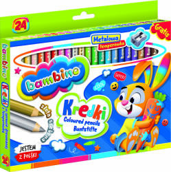 Bambino Fakeretes ceruzák 24 színű + hegyező