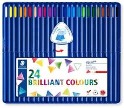 STAEDTLER Színes ceruza készlet, háromszögletű, STAEDTLER "Ergosoft® 157", 24 különböző szín (TS157SB24) - fiorex