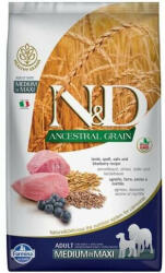 N&D Dog Ancestral Grain bárány, tönköly, zab, áfonya adult med&maxi 2x12kg