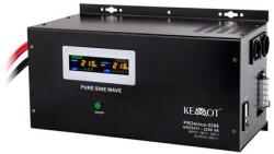 KEMOT Wall-mounted uninterruptible power supply KEMOT PROsinus-2200 converter with pure sine wave and charging function 12V 230V 2200VA/1600W (LEC-URZ3411)