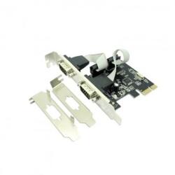 Approx Vezérlőkártya - PCI Express csatlakozás 2db Soros port (Low profile) (APPPCIE2S) - pixel