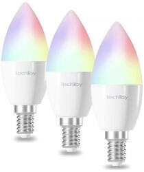 TechToy Smart Bulb RGB 4.5W E14 3pcs készlet - PC (TSL-LIG-E14-3PC)