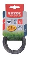 Extol damil szegélynyíró géphez 3, 0 mm, csillag keresztmetszetű, fekete közép/dual power, 15m (8870925)