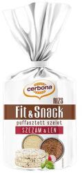 Cerbona Puffasztott rizs CERBONA len- és szezámmagos 90 g - fotoland
