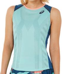 Asics Match Actibreeze Tank W - oasis green/light indigo - Kék, Többszínű