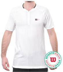Wilson Players Seamless Zip Henley 2.0 - bright white - Fehér