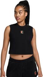 Nike NikeCourt Heritage Cropped Tennis Tank Top - Fekete