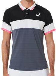 Asics Match Polo-Shirt - performance black/carrier grey - Többszínű