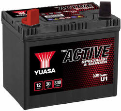 YUASA Active U1-60M fűnyíró traktor akkumulátor, 12V 30Ah 330A B+