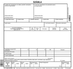 Pátria Nyomtatvány Számla egy számlaértékkel szállítólevél 5 lapos garn. A/5 álló (B.10-06/V/S/PM)