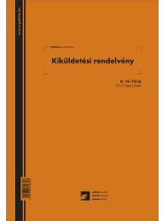 Pátria Nyomtatvány Kiküldetési rendelvény a hivatali, üzleti utazás költségtérítéshez 25×2 lapos tömb A/4 álló (B.18-73/UJ)