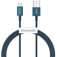 Baseus USB Type-A/Lightning Gyorstöltő adatkábel 1 m, kék (CALYSA03)