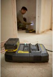 Stanley Fatmax Incarcator dual-port 18V, Stanley Fatmax V20, SFMCB24, 4.0 Ah (SFMCB24)