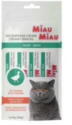  Miau Miau Miau Miau Recompense Cremoase Creamy Snacks cu Rata, 4x15 g