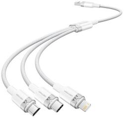 Vention USB 2.0 A-3in1 3A kábel Vention CTPWG 1.5M (fehér)
