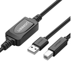 UGREEN US122 USB 2.0 A-B nyomtatókábel, 10 m (fekete)