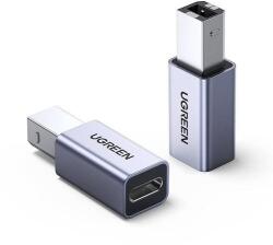 UGREEN US382 USB-C-USB-B adapter nyomtatóhoz (szürke)