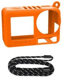 Sunnylife OA5-BHT885-C szilikon tok szíjjal az OSMO ACTION 5 PRO készülékhez (narancssárga) (OA5-BHT885-C) - kontaktor