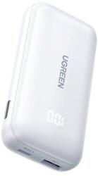 UGREEN Nexode PB501 powerbank, 10000mAh, USB + USB-C, 30W PD (fehér) (25189) - kontaktor