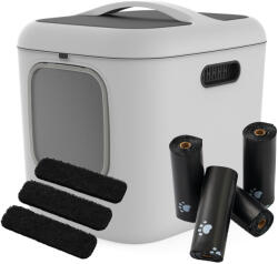  MyPet 3db aktív szénszűrő +4 tekercs macskapiszok zacskó+BIALA XL macska wc