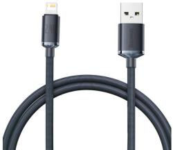 Baseus Crystal Shine USB-Lightning kábel, 2.4A, 1.2m (fekete) - kontaktor