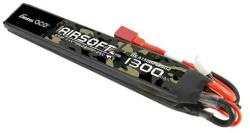 Gens ace 25C 1300mAh 2S1P 7.4V Saddle Airsoft Gun Lipo Battery with T Plug (GEA13002S25D2)