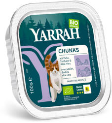 Yarrah 6x100g Yarrah bio csirke, bio pulyka & bio aloe vera nedves macskatáp akciósan - zooplus - 2 490 Ft