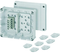 Hensel DP 9221 kábelösszekötő doboz, csatornák és védőcsövek szereléséhez, 139x119x49 mm 6000041 (DP 9221)