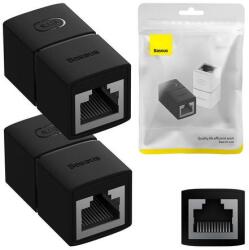 Baseus AirJoy Series RJ-45 internetkábel-csatlakozó 2 db (fekete) (B00131100111-00)