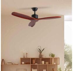 ZEVENTI - Ventilator de tavan CUENCA Wi-Fi Tuya negru/stejar + telecomandă (ZV0042)