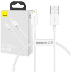Baseus Superior Series USB-Lightning kábel, 2, 4A, 0, 25 m (fehér)