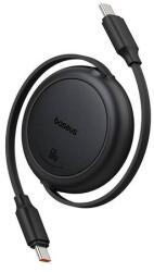 Baseus Free2Pull Mini USB-C - USB-C USB kábel, 60W, 1 db, (fekete)