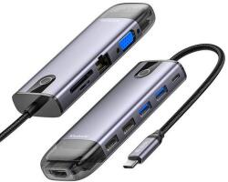 Mcdodo HU-7740 6w1 USB-C Hub (USB-C, HDMI, USB3.0*2, SD, TF) (HU-7440)