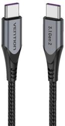 Vention USB-C-USB-C 100W Vention TAHHF 5A 1m USB 3.1 Gen2 4k kábel (szürke)