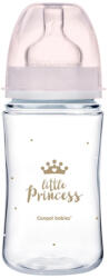 Canpol babies BABIES Széles szájú palack Royal Baby 240 ml rózsaszín - vital24