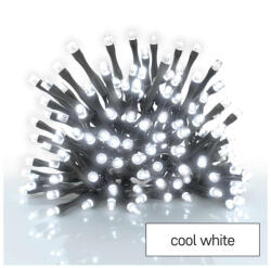 EMOS brand of Legrand EMOS D4FC02, LED karácsonyi fényfüzér, 5, 6 m, 3x AA, kültéri és beltéri, hideg fehér, időzítő (D4FC02)