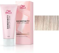 Wella Shinefinity Zero Lift Glaze félig permanens áttetsző festék, 08/0 Natural Latte natúr világos szőke, 60 ml