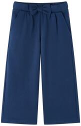 vidaXL Gyerek nadrág széles szárú nadrágokkal Navy 140, 30°C-ig mosógépben mosható 14831 (14831)