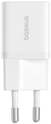 Baseus CHG Baseus GaN5 Mini hálózati gyorstöltő 25W, USB Type-C, fehér P10110909213-00 (P10110909213-00)
