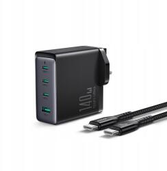 JOYROOM GaN Uk Joyroom töltő JR-TCG05UK 140W 3x Usb-c Usb-a Usb-c Usb kábel (6956116769758)