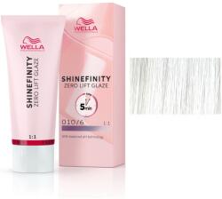 Wella Shinefinity Zero Lift Glaze féltartós hajfesték, 60 ml, 010/6 Lavender Flash