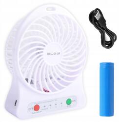 BLOW Asztali Ventilátor Usb Csendes Mini Álló Ventilátor Erős Akkumulátor 3 Üzemmód (44-502#)